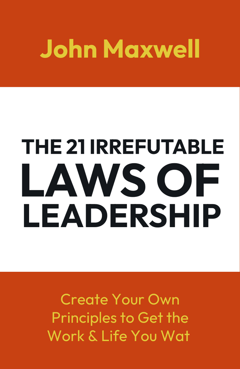 Image for "The 21 Irrefutable Laws of Leadership" philosopher note