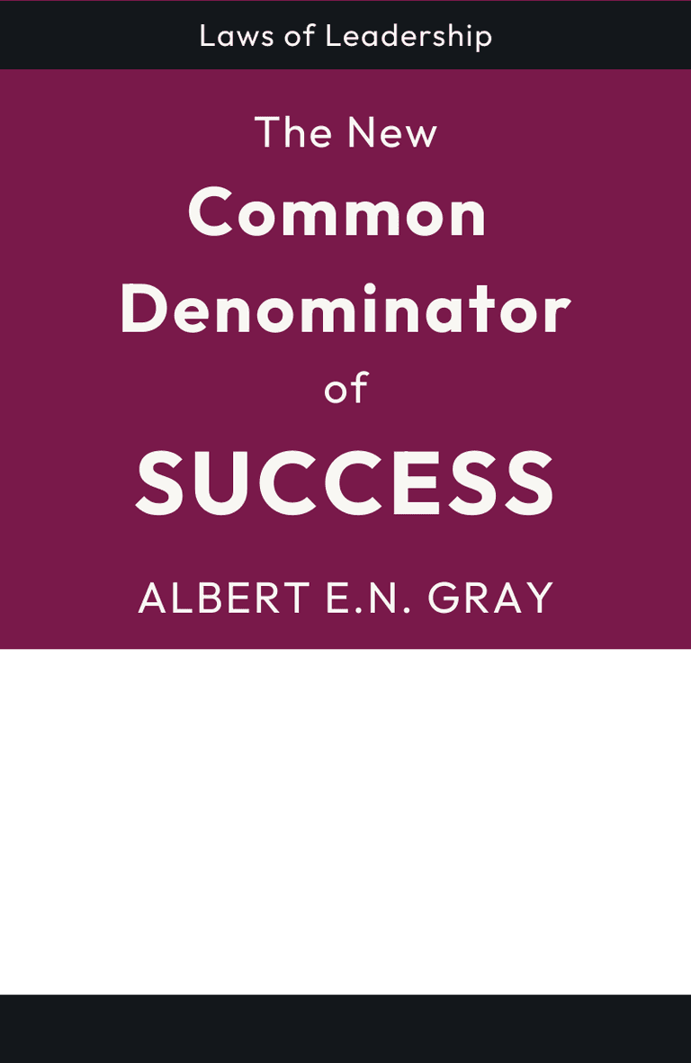 Image for "The Common Denominator of Success" philosopher note
